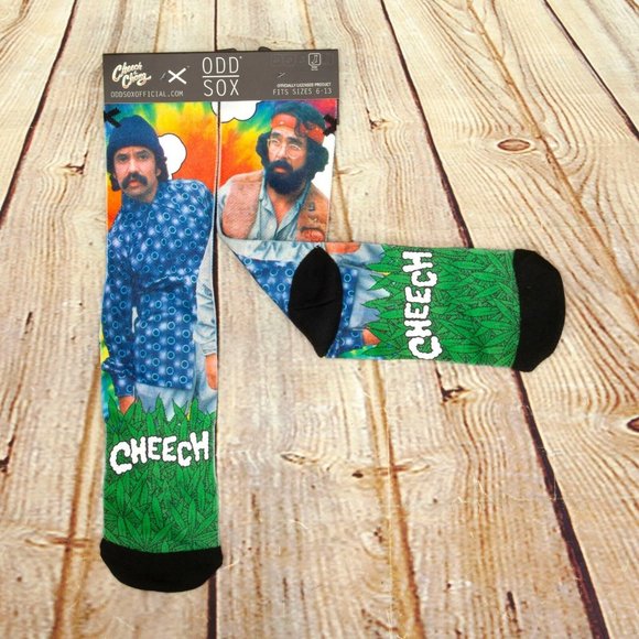 Odd Sox Cheech & Chong Graphic Print Crew Socks - Picture 3 of 5